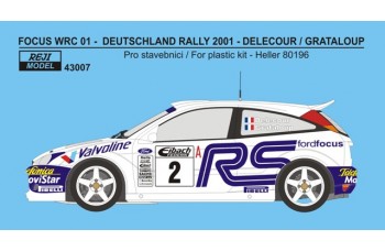 Decal – Ford Focus WRC 01 Rally Deutschland 2001